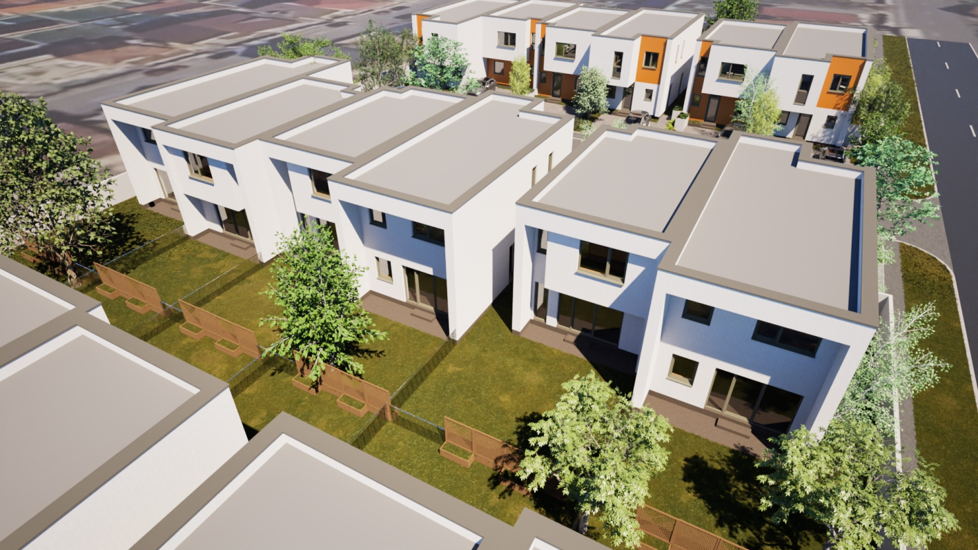Zona terasă și curți private Nova Residence